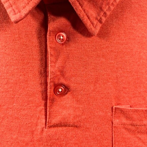 Billabong Polo Shirt Mens Medium Orange Golf Lightweight Performance Stretch - Picture 4 of 10